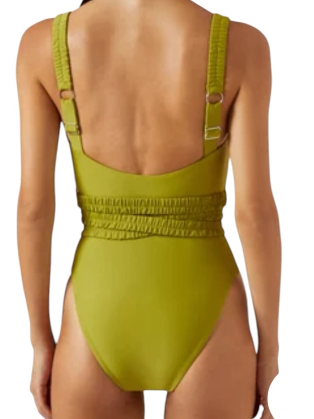Andrea Iyamah Antii One Piece Swimsuit in Wasabi Green Size M NWT - Picture 10 of 10